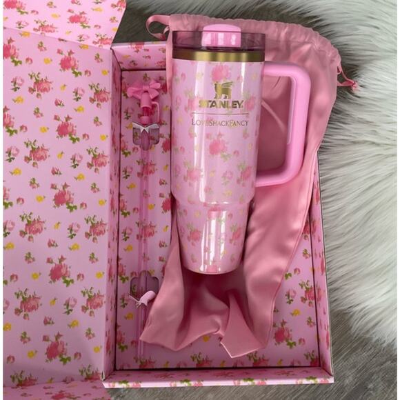 Stanley x LoveShackFancy Quencher H2.0 Flowstate™ Tumbler 3oz NIB Authentic - Picture 5 of 6